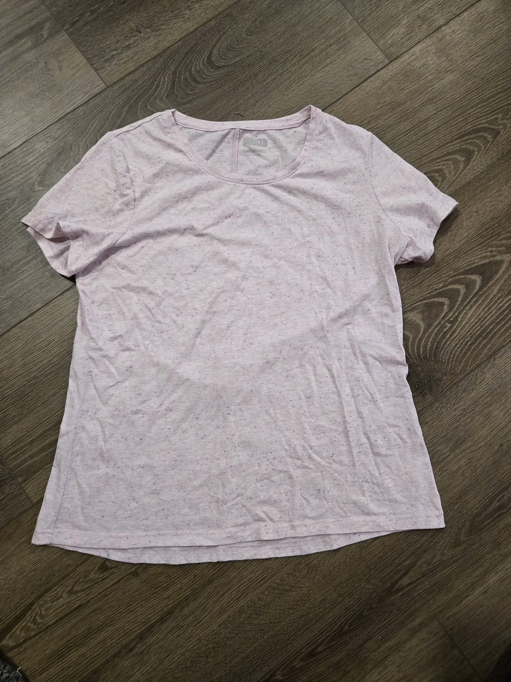 Duluth Trading Co. Light Heather Pink Short-Sleeve Tee